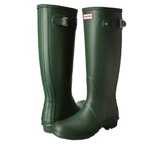 Green Hunter Rainboots Size 8 - Like New